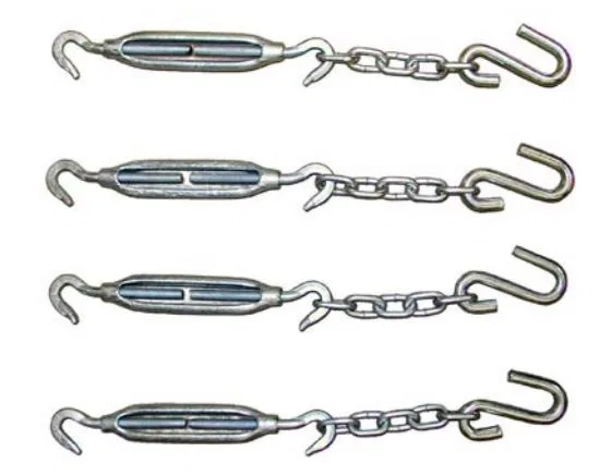 TDHP – BROPHY Turnbuckle, Use With Camper Tie Down With 4 Standard Hook and Hook Style 3/8 Inch Thread Diameter Turnb...
